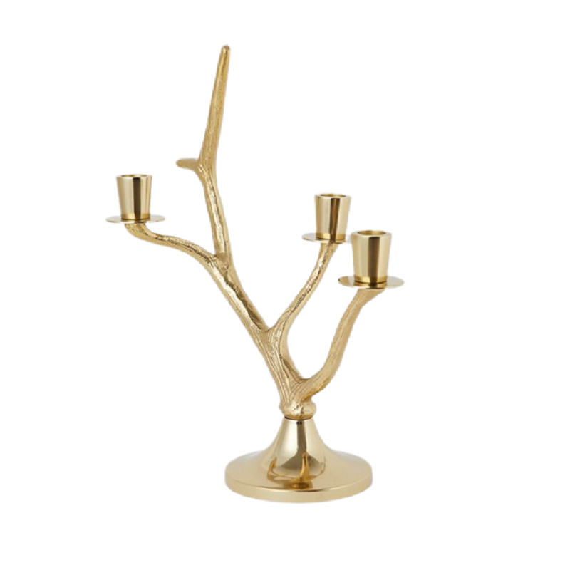 Tree Structure 5 Heads For Candles Stick Holder Wedding Tableware Decoration Candelabra Golden Victorian Wedding Candle Stand