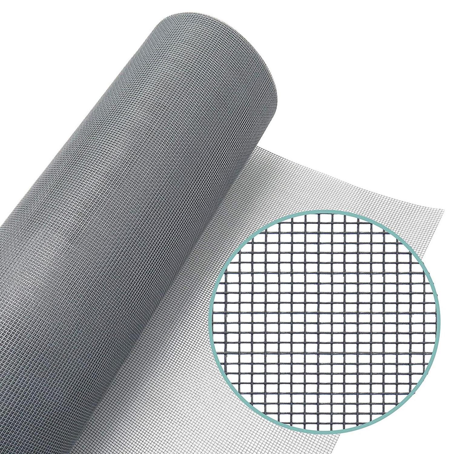 Fiberglass and Plastic Mosquito Proof Mesh Screen Coated Fiberglass Fiber Glass Pvc Insect Mesh for Window Door Screen Netting