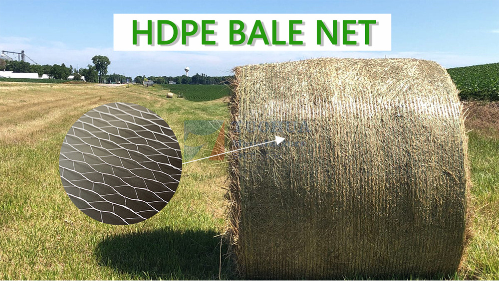 HDPE Stretch bale net wrap agriculture hay bale net wrapping bale wrap net