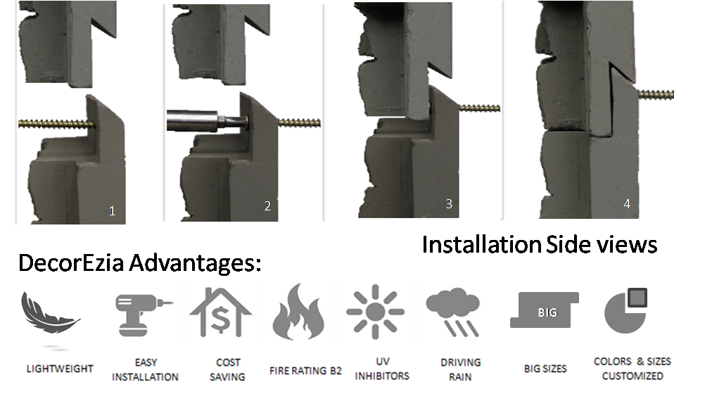 movable flexible parapet wall design