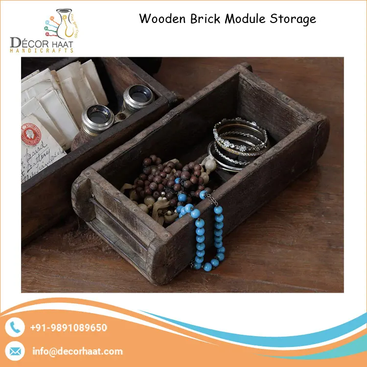 Exclusive Design Multi-purpose Wooden Storage Box Table Decorative Jewelry Box for Home Goods Container At Low Price