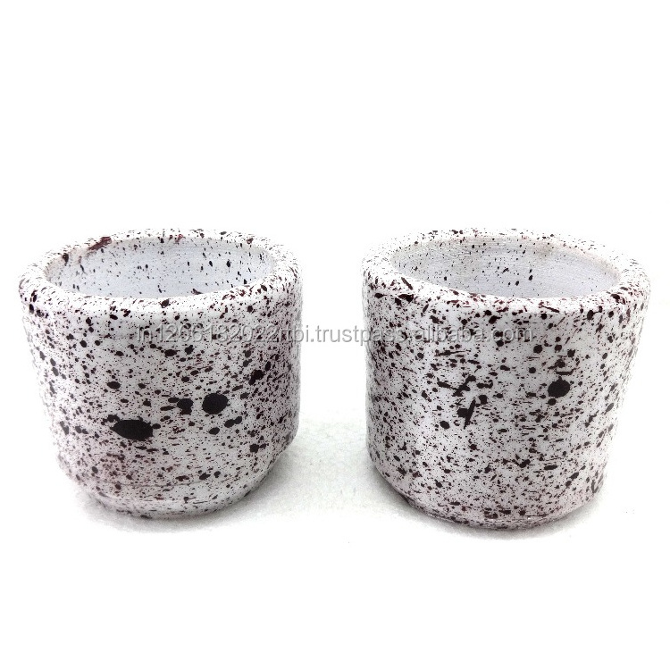 Handmade Tea Light Votive Glazed Terracotta Votive Round White Terracotta Candle Holder Wholesaler