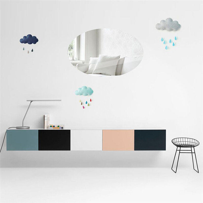 NISEVEN Factory Wholesale Self Adhesive Non Glass Mirror Tiles Safety Adhesive 3d Acrylic Mirror Sheets for DIY Home Wall Decor