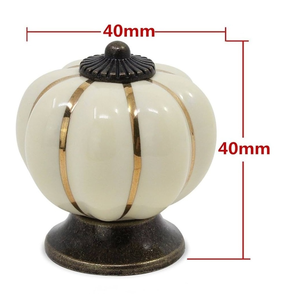 New Design decorative cabinet drawer Top Quality Ceramic Door knobs Round Ball Shape Cupboard Door Pulls