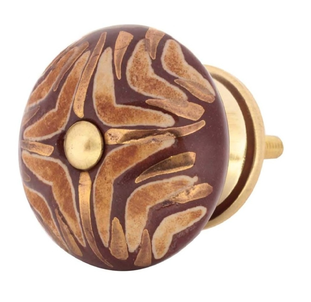 Royal Round Wood Door Knob With Bolt for drawing room door kitchen puller sliding closet wardrobe door hardware handmade