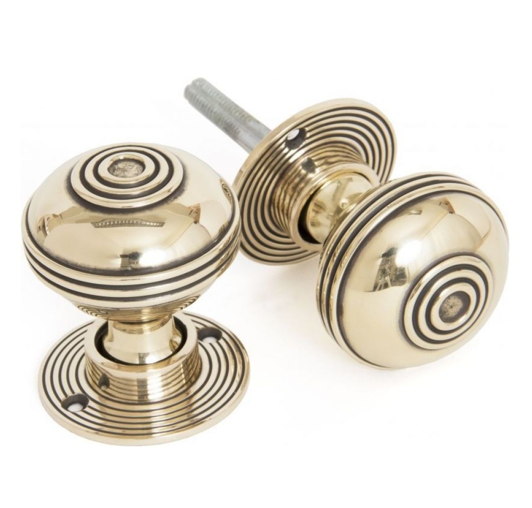 Top Ranking Brass Door Knobs Designer Gold Polished Knobs Handmade Elegant Metal Knobs Wholesale Bulk India Manufacturer