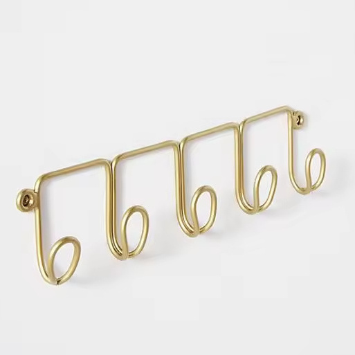 Modern Design Iron Wall Hooks Factory Made Metal Hangers for Hanging Cloths Home Decor Wall Decor