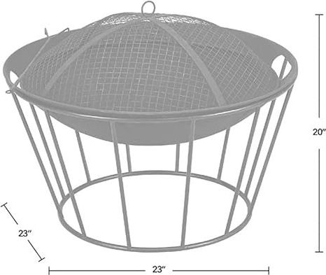 fire Pit for Outdoor with Stand Campfire Bowl Bonfire Pit for Terrace for Home Camp Fir Bowl Fire Pit for Bonfire Outdoor