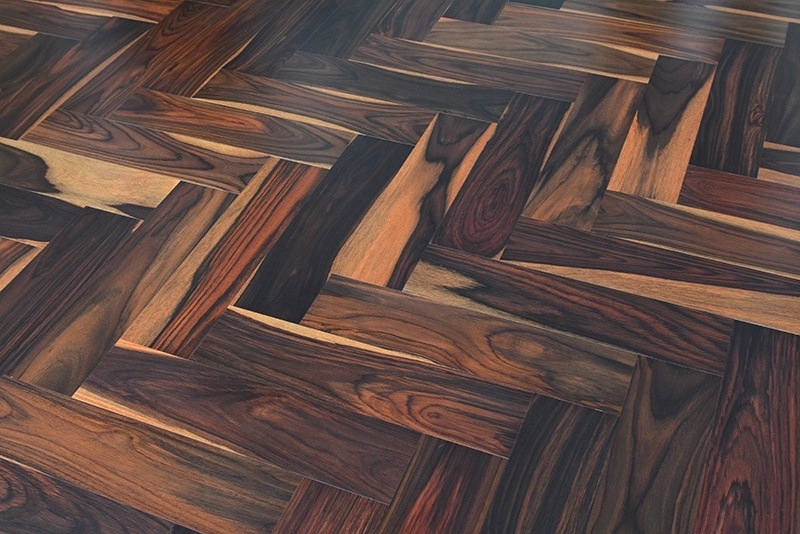 Matt Gloss Rosewood Luxury Herringbone Engineered Hardwood Flooring