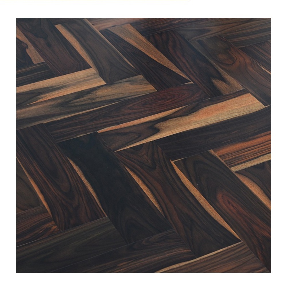 Herringbone Santos Rosewood Solid Wood Top Layer 3mm Timber Parquet Engineered Oak Wooden Flooring