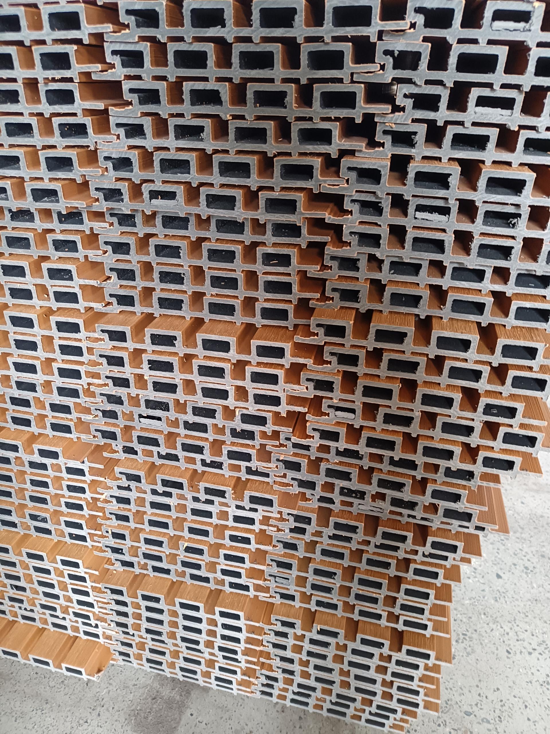 reasonable price fluted lambrin decorative panel pared wpc 3d fence panel outdoor wpc wall cladding