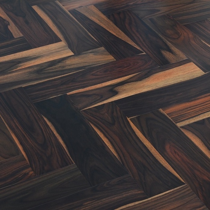 Herringbone Santos Rosewood Solid Wood Top Layer 3mm Timber Parquet Engineered Oak Wooden Flooring