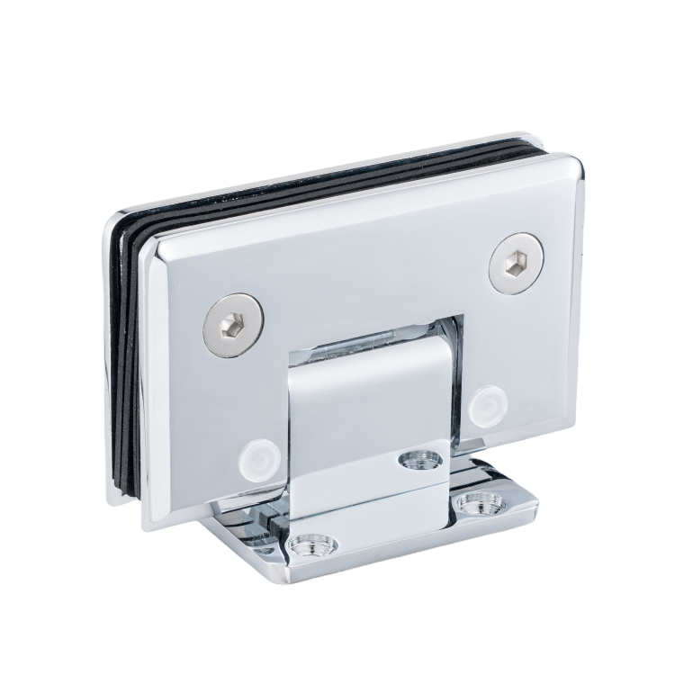 Glass shower door hinge fitting bevel edge glass wall hinge 90 degree chrome glass shower door hinges