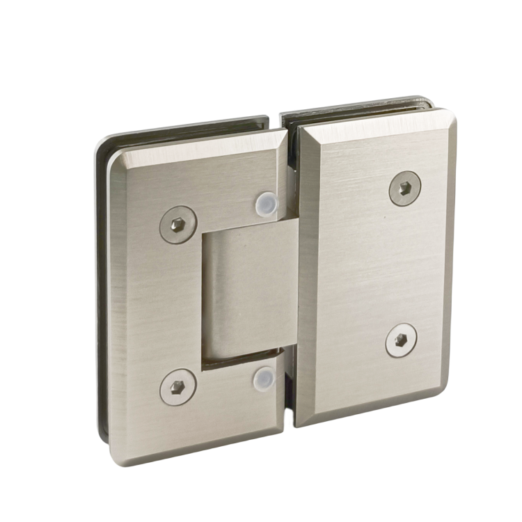 Decormate Brushed Nickel Brass Hinge 180 degree adjustable shower hinge