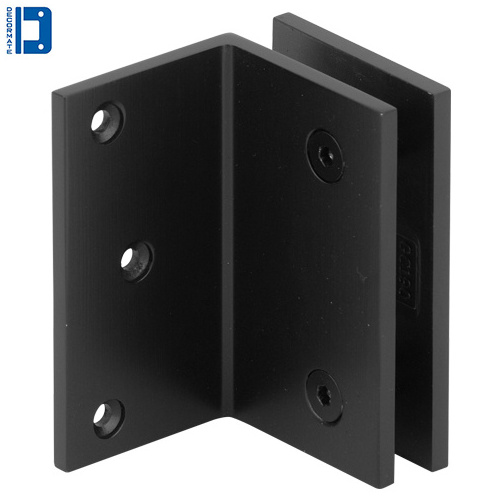 Heavy Duty Matt Black Wall Mount Brass Bathroom Shower Glass Clamp or Bracket Glass Connector Door Hinge Clamp