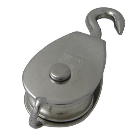 stainless wire rope manufacturers General Swivel Pulley Block with Hook Swivel Pulley Block with double pulley Hook