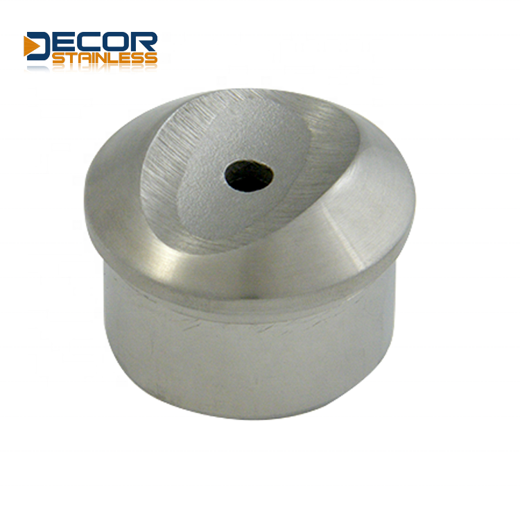 Good corrosion resistance pipe fittings end cap Domehead End Cap Cover stainless steel staircase accessories