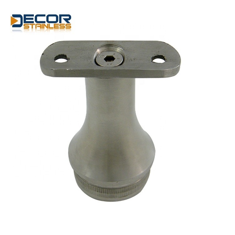 Wear resistant and corrosion resistant Handrail Bracket With Cover stainless steel stair