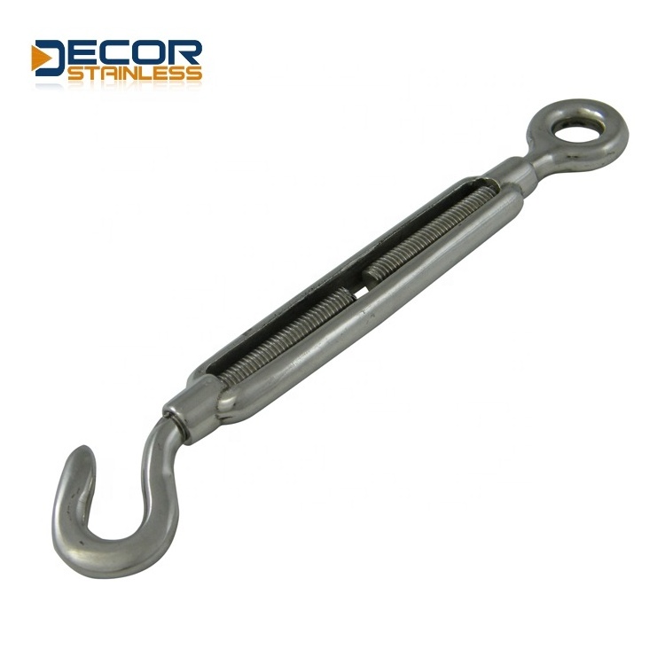 Stainless Steel Turnbuckle Heavy Duty Wire Rope Tension Cable Railing Kit for Sun Shade Tent