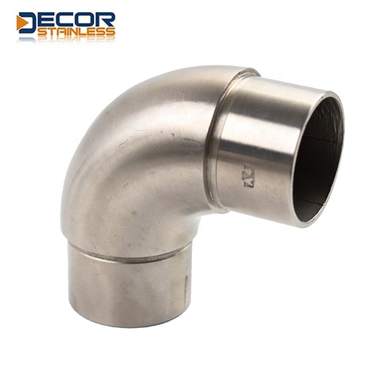 Supplier customization Customizable stainless steel accessories 316 or 304  Straight Elbow Satin Finish Plastic