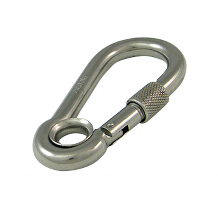 Stainless steel carbine snap hook