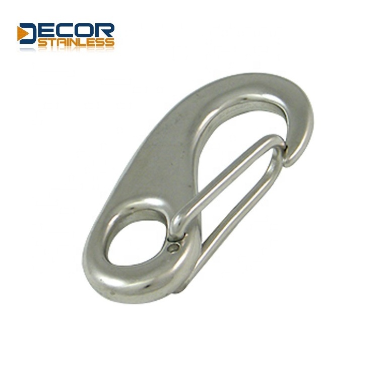 Custom Hot Sell Hardware 304 316 Stainless Steel Spring Gate Snap Hook