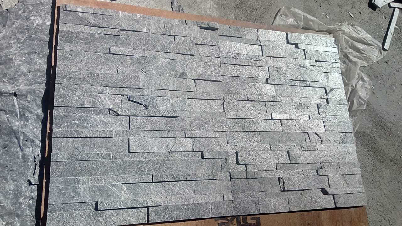 Silver Grey Quartzite Ledger Panels Slate Culture Stone Wall Cladding Natural Surface Decorative for Interior Exterior Cladding