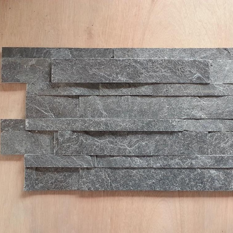 Silver Grey Quartzite Ledger Panels Slate Culture Stone Wall Cladding Natural Surface Decorative for Interior Exterior Cladding