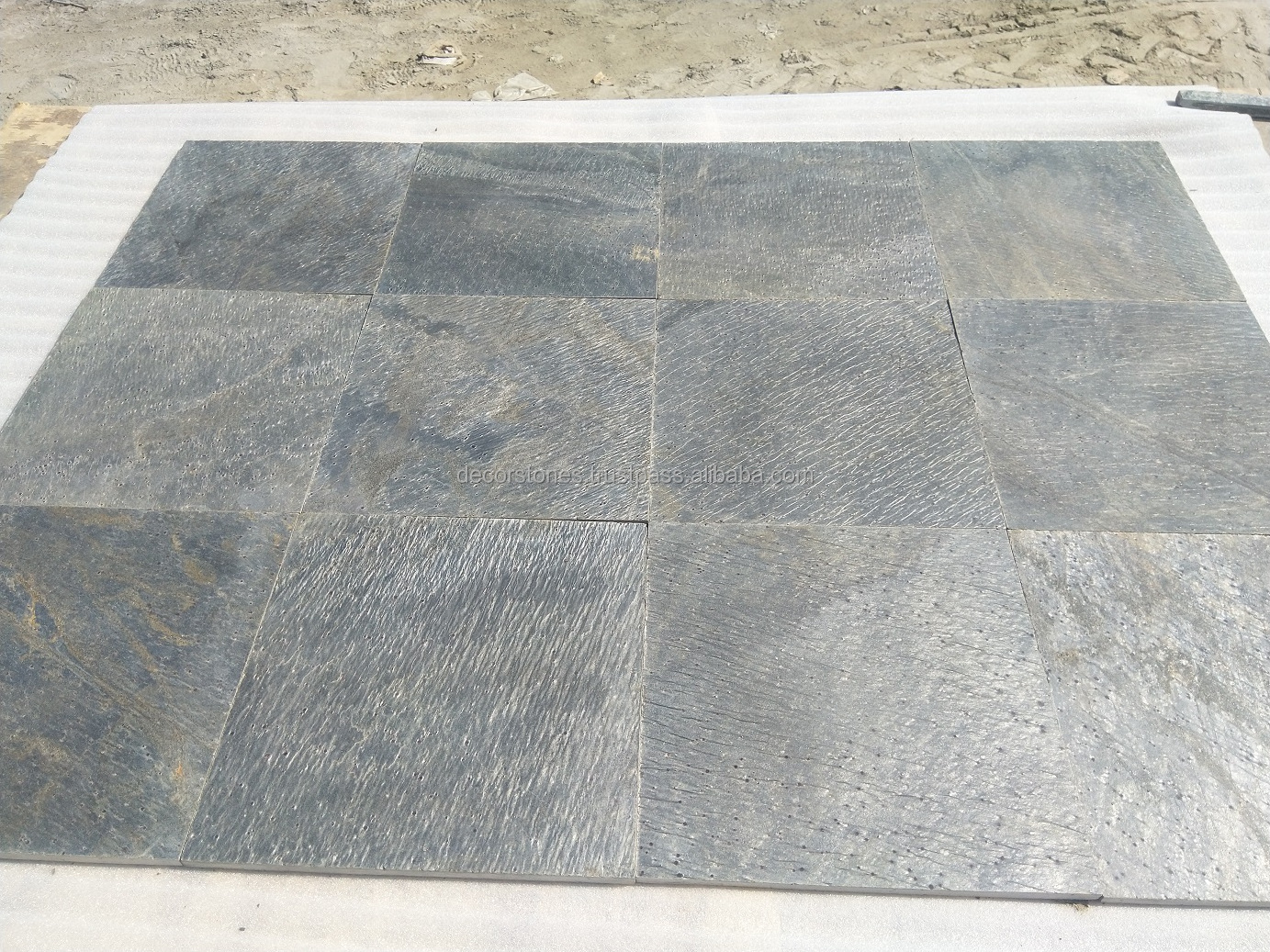 High Quality Deoli Green Quartzite Polished Honed Slate Tiles Swimming Pool Flooring Decorative Wall Cladding Decking Interior