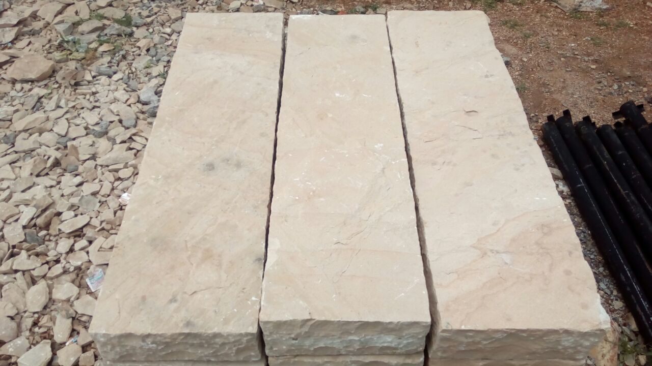 Mint Sandstone Rough Surface Outdoor Garden Steps Stair Kerbstone Stone Border Palisades Stepping Stones