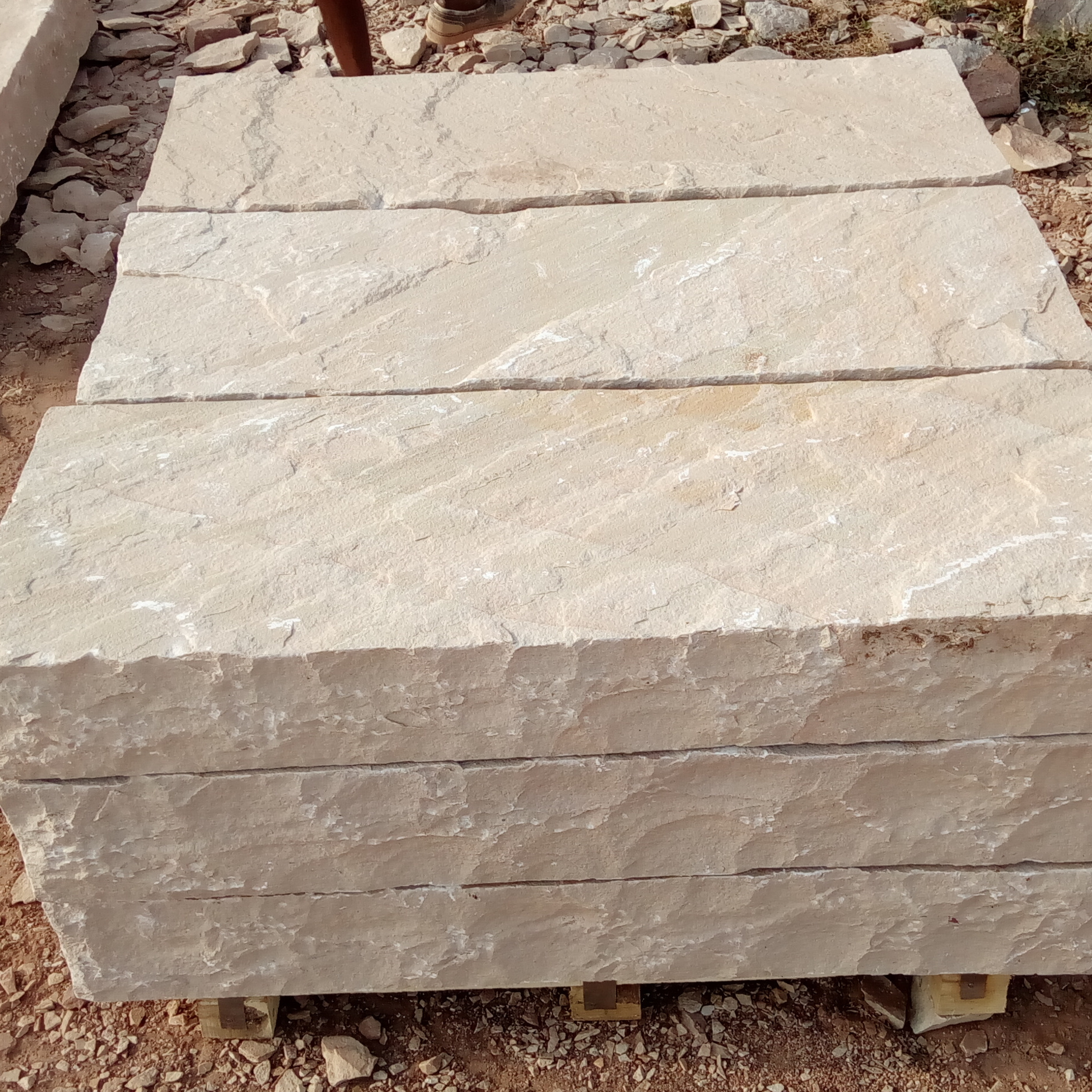 Mint Sandstone Rough Surface Outdoor Garden Steps Stair Kerbstone Stone Border Palisades Stepping Stones