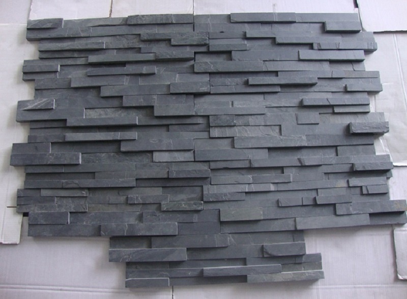 Indian Black Slate Ledger Stone Panels Stacking Stones Indoor Outdoor Decoration Wall Cladding Tiles Rusty Slate Natural Split