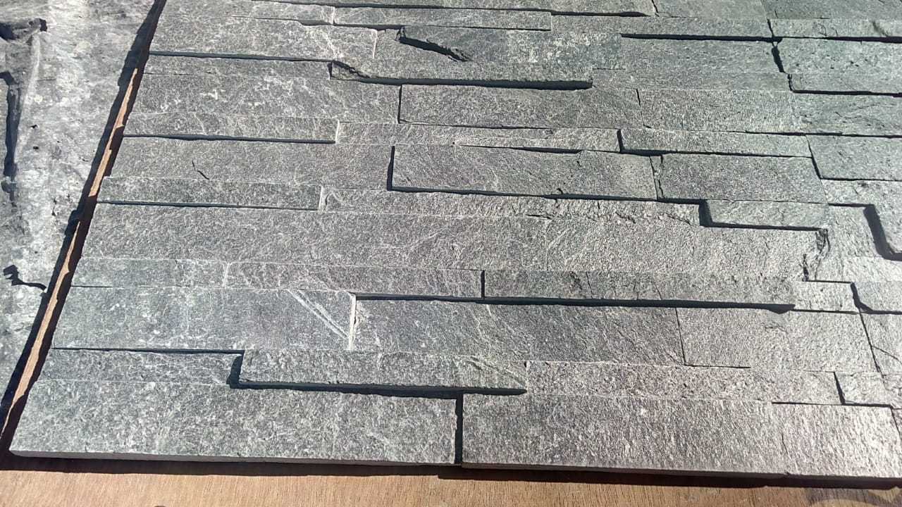 Silver Grey Quartzite Ledger Panels Slate Culture Stone Wall Cladding Natural Surface Decorative for Interior Exterior Cladding