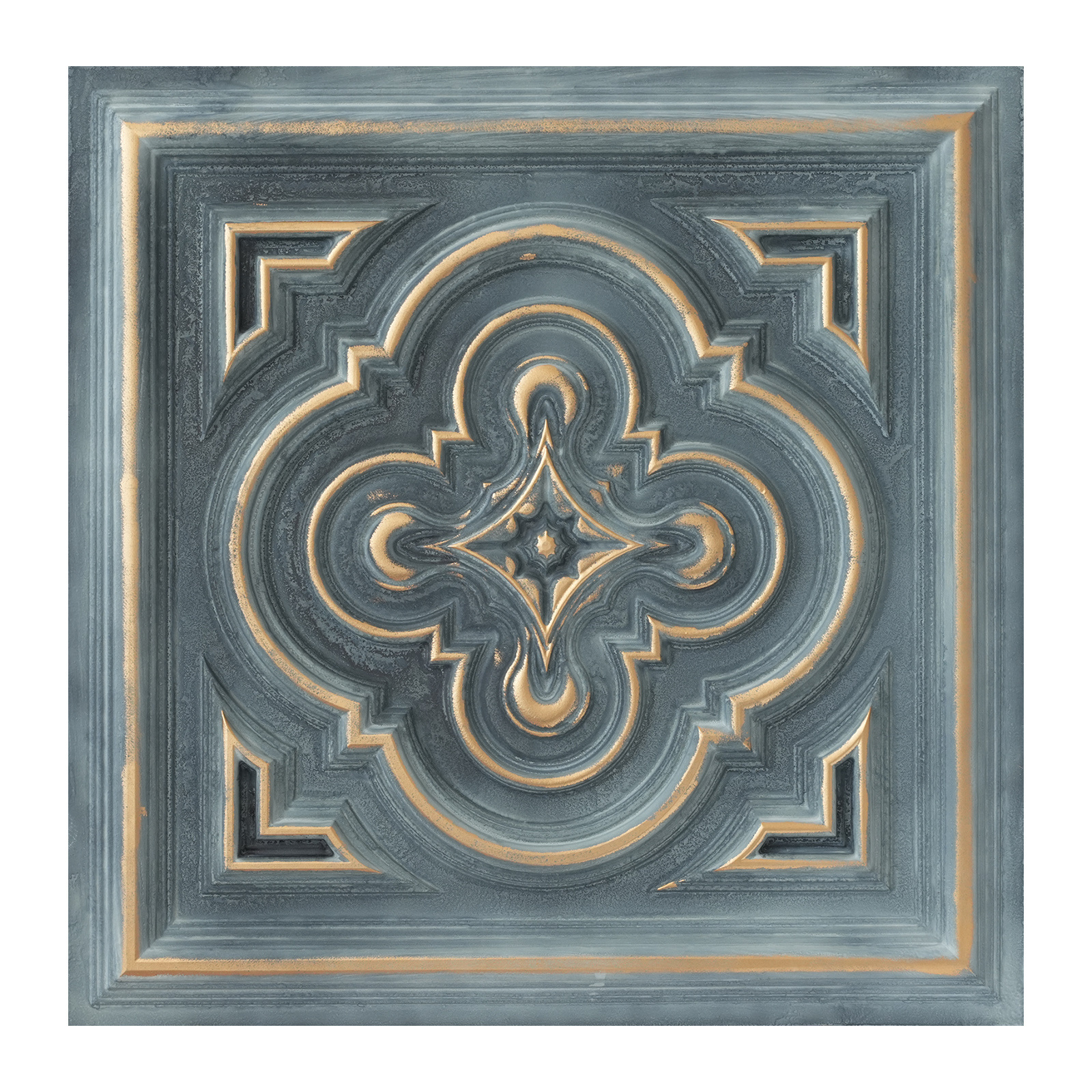 Faux Painting Ceiling Tiles Faux Tin Glue up/Drop in Suspended Wall Panels PL36 Smoked gold