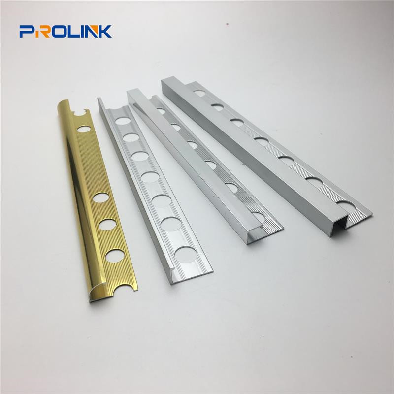 Aluminum Decorative tile transition strips For Edge Trim