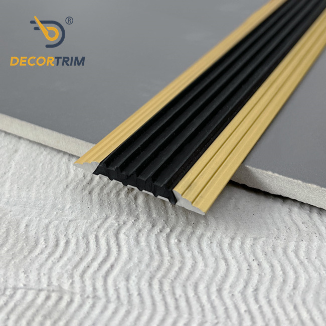 Prolink Metal Custom YJ-141 Flooring Accessories Threshold Cover Trim Aluminum Gold Floor Transition Strip