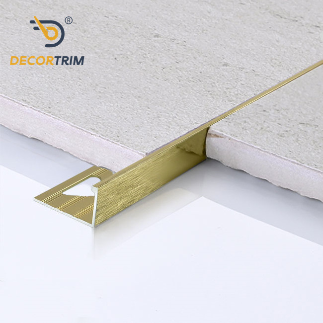 Prolink Metal Tile Trims Factory Customized YJ-D79 Metal L Shape Aluminum Corner Tile Edge Trim