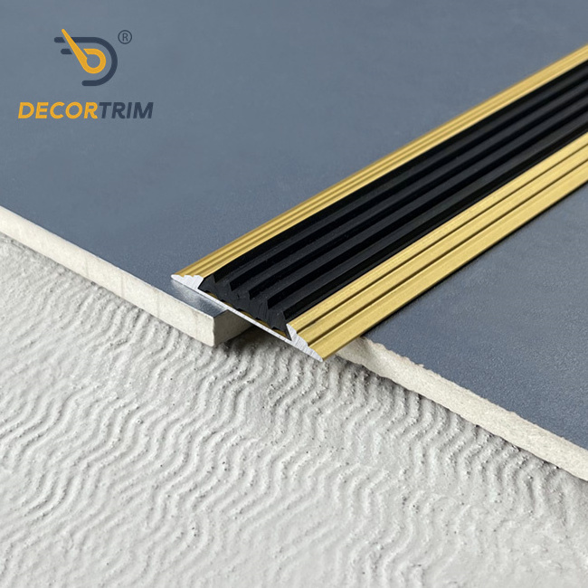 Prolink Metal Custom YJ-141 Flooring Accessories Threshold Cover Trim Aluminum Gold Floor Transition Strip