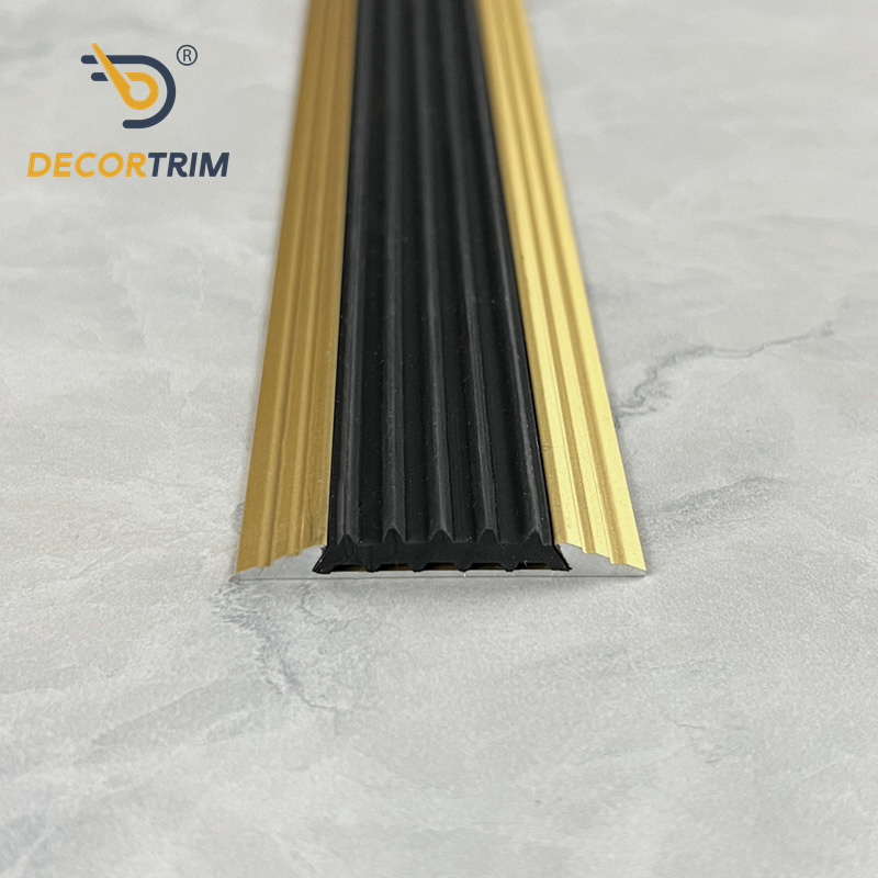 Prolink Metal Custom YJ-141 Flooring Accessories Threshold Cover Trim Aluminum Gold Floor Transition Strip