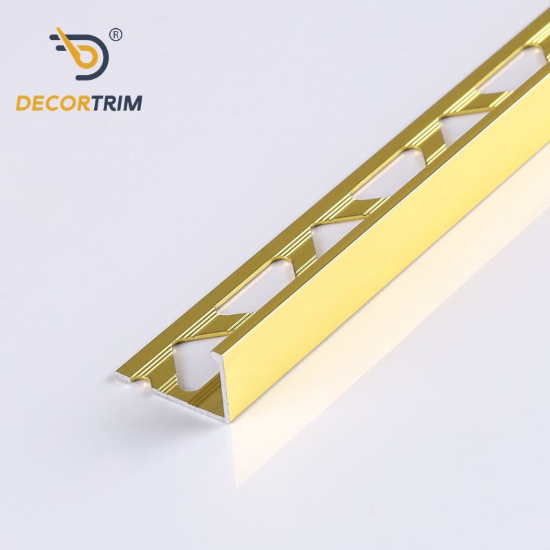 Prolink Metal Tile Trims Factory Customized YJ-D79 Metal L Shape Aluminum Corner Tile Edge Trim