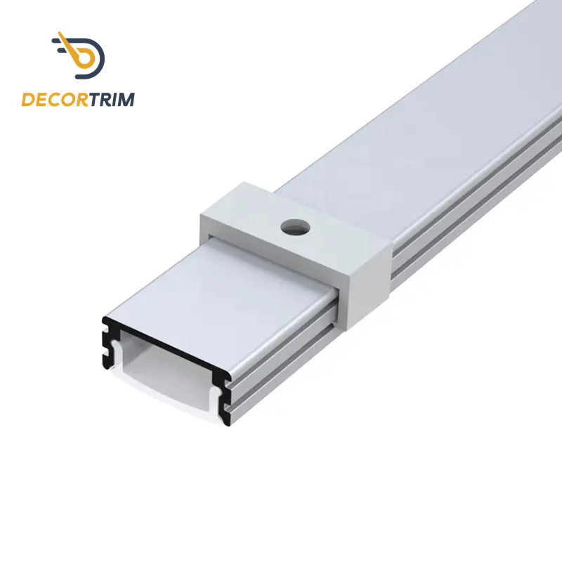 Prolink Metal Black LED Channel System Aluminum Extrusion Profile for Strip Tape Light Track Segments