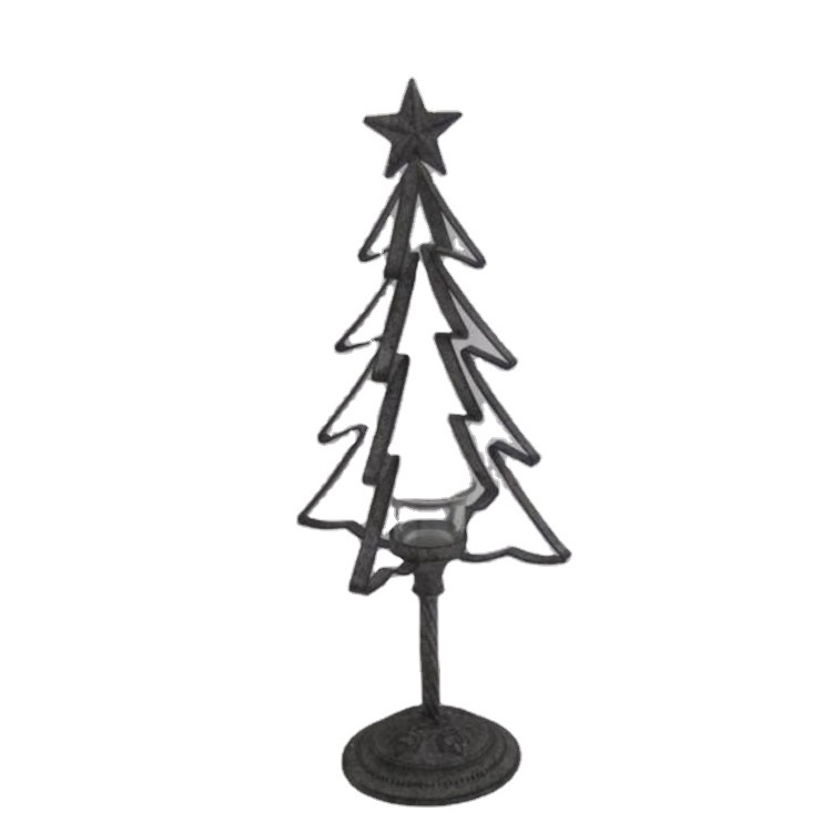 Floor Stand Christmas Metal Tree Candle Holder