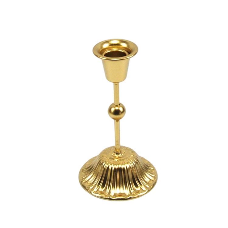 Customized Table Dinner Decorative Metal Candlestick Holder Gold Taper Candle Holder On Sale