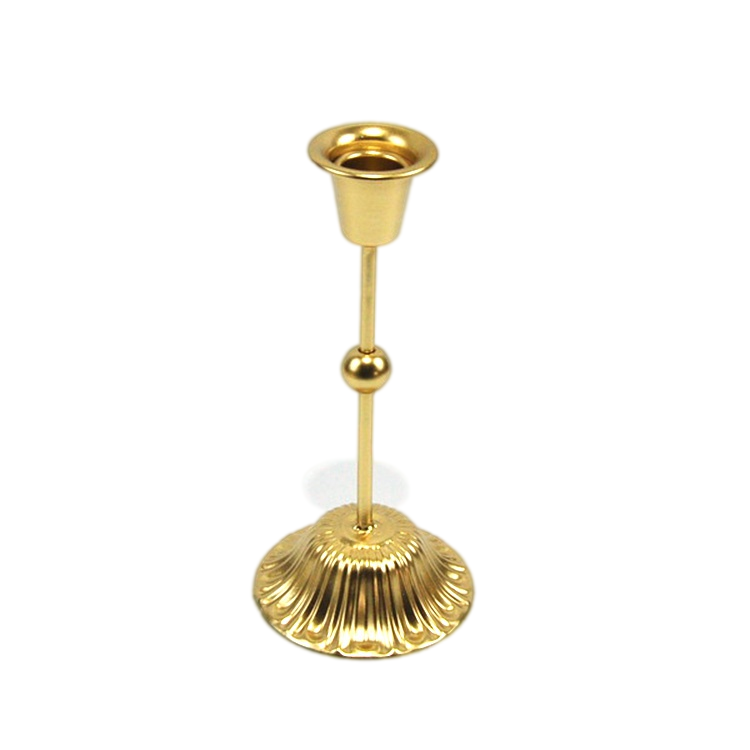 Customized Table Dinner Decorative Metal Candlestick Holder Gold Taper Candle Holder On Sale