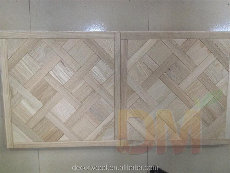 Hardwood oak bordeauxe pattern parquetry wood flooring