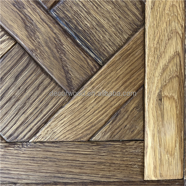 teak root smoked versailles solid wood parquet flooring prices