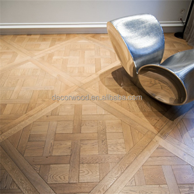 Customized French design versailles oak parquet wood flooring