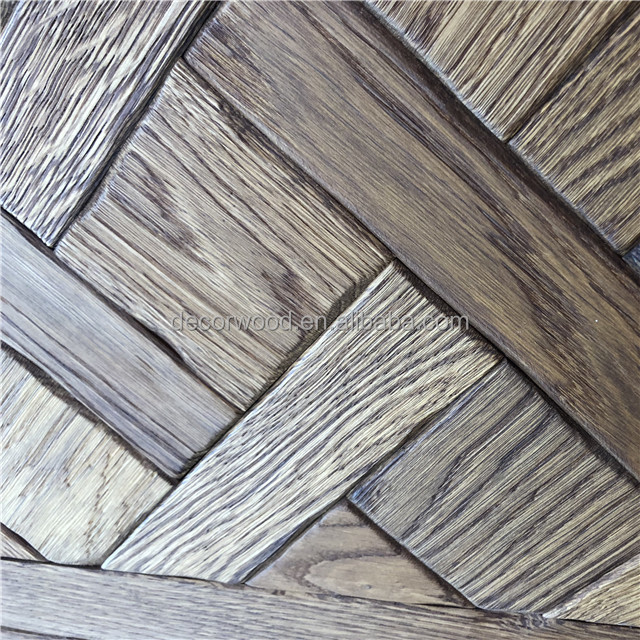 teak root smoked versailles solid wood parquet flooring prices