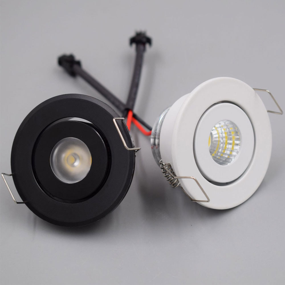 Embedded adjustable angle 1W3Wcob small spotlight thumb light LED mini small ceiling light showcase