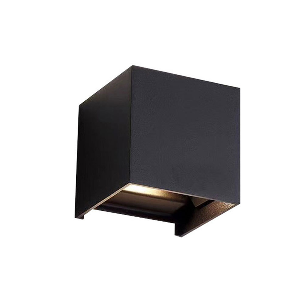 Modern minimalist 6w indoor and outdoor surface mount aluminum decorative LED wall light fixture